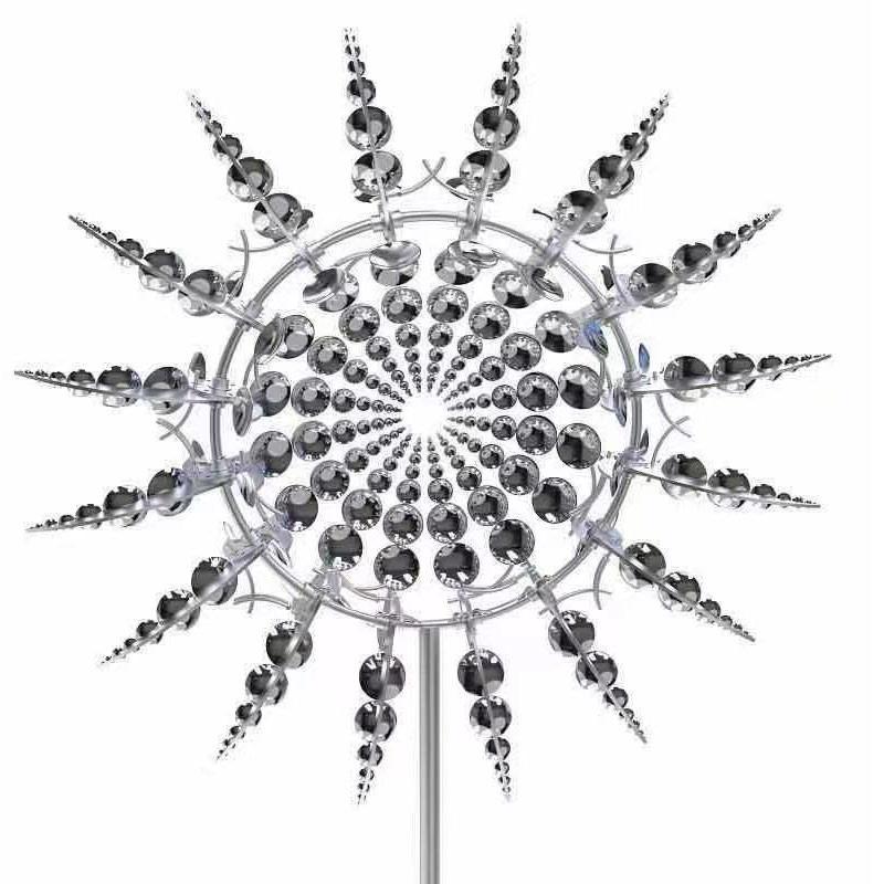BreezyMetal Charm Unique and magical windmill made of metal