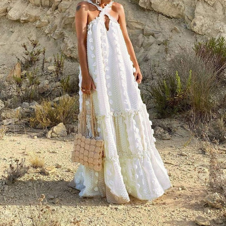 Angelina - Maxikleid mit Blumenmuster