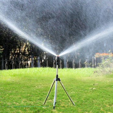 360-Degree Rotating Tripod Lawn Sprinkler