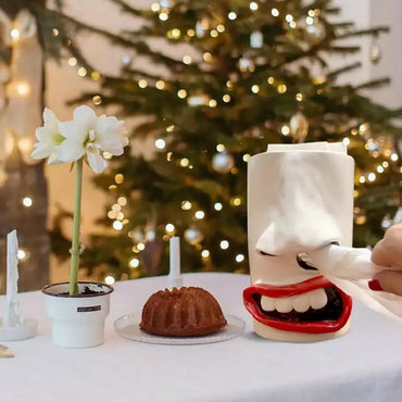 Quatsch Gewebt Handgemachter Lustiger Gesichtsboxhalter