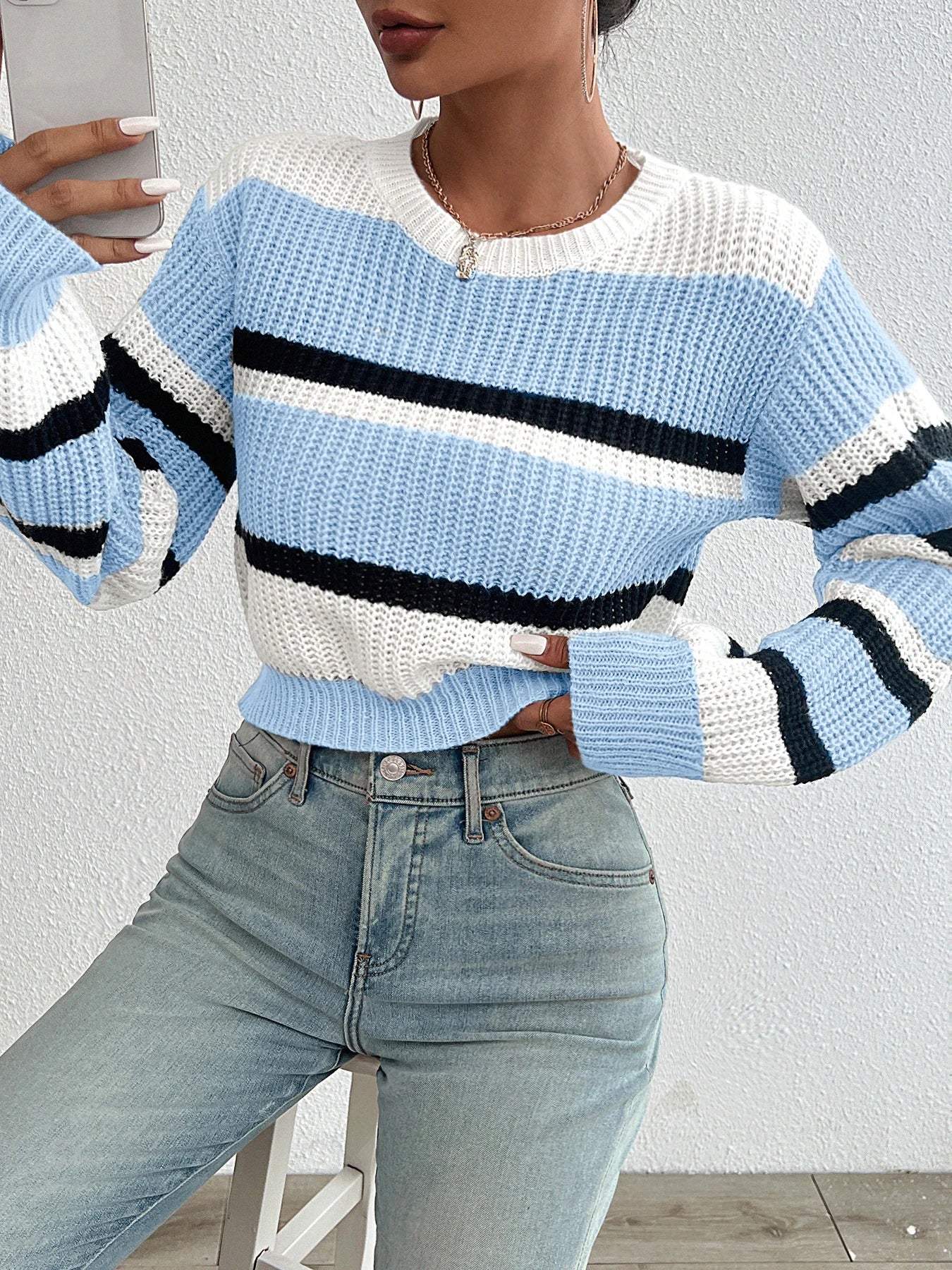 Winterlicher Strickpullover
