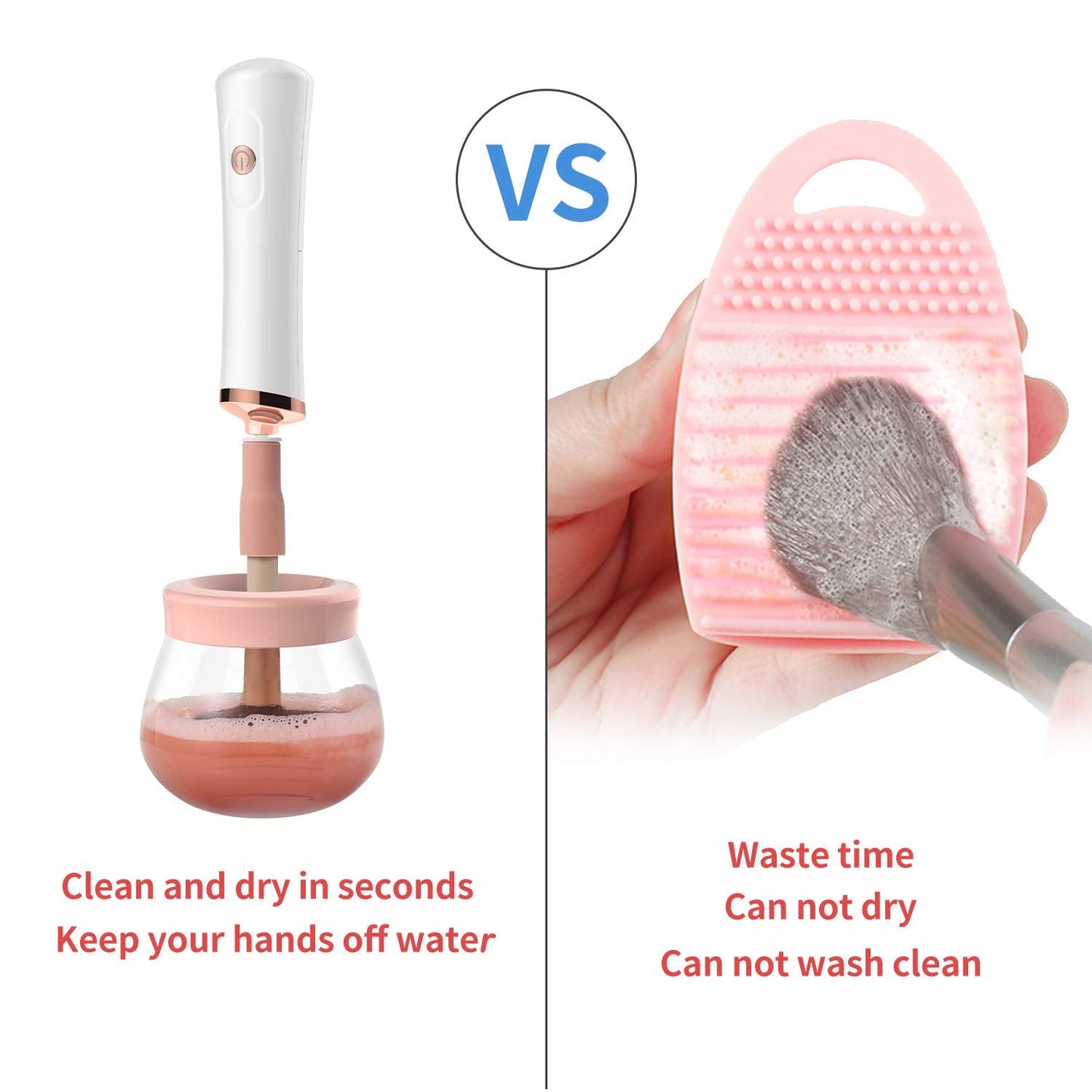 Electric makeup brush cleaner