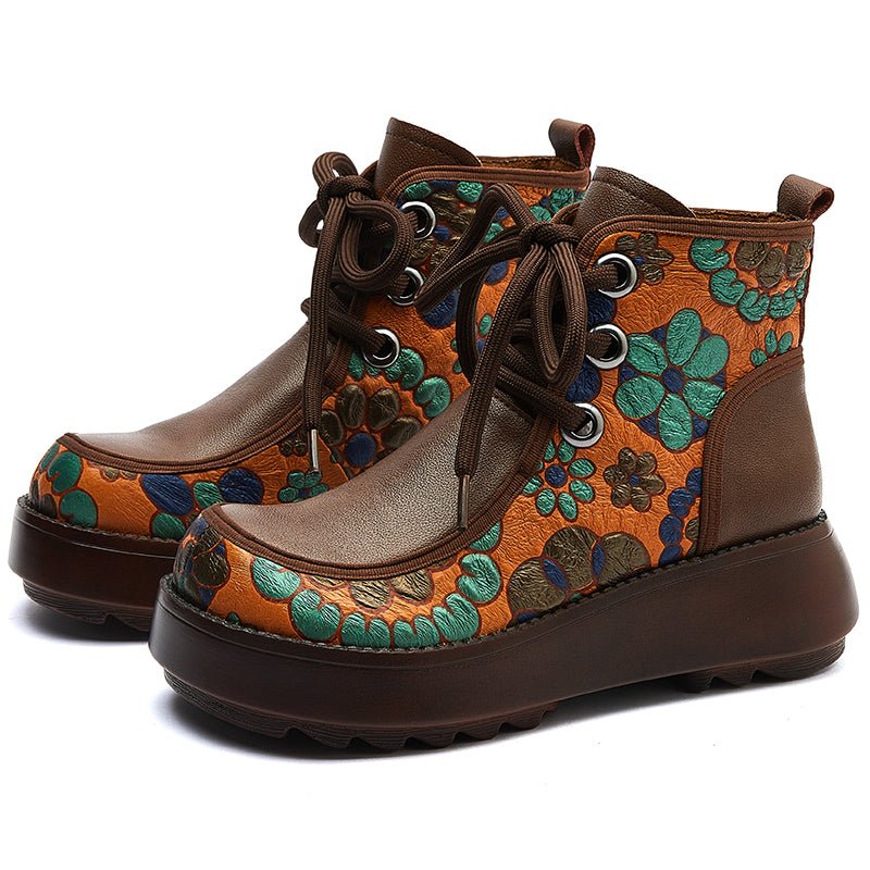 Women's leather boots