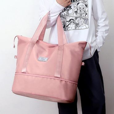 Double-walled high-capacity carrying bag for wet separation area