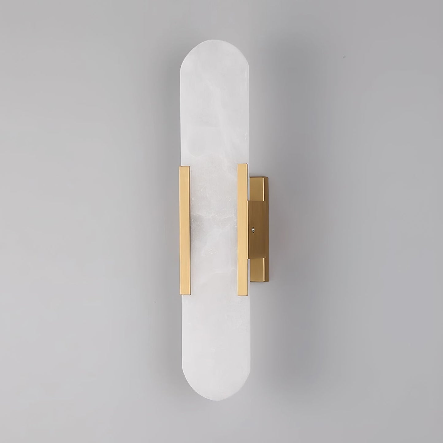 Sorenis — Verlängerte Alabaster-Wandlampe mit klassischem Metalldesign