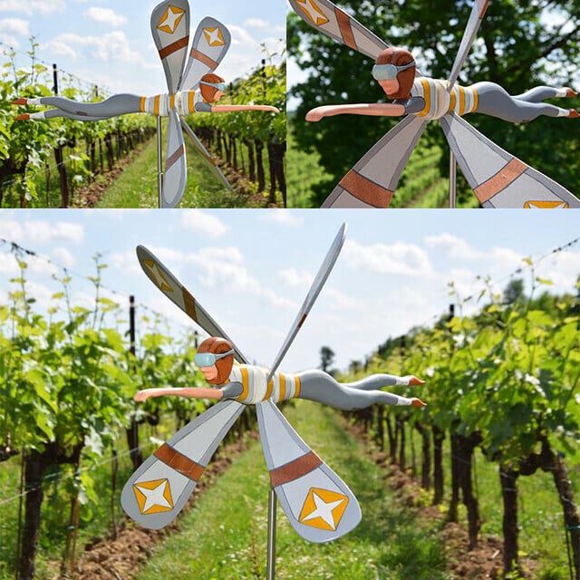 Windmühle der Serie Whirligig - Gartendekoration