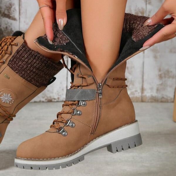 KnitGlide | Winterstiefel im Strickdesign für kalte Tage