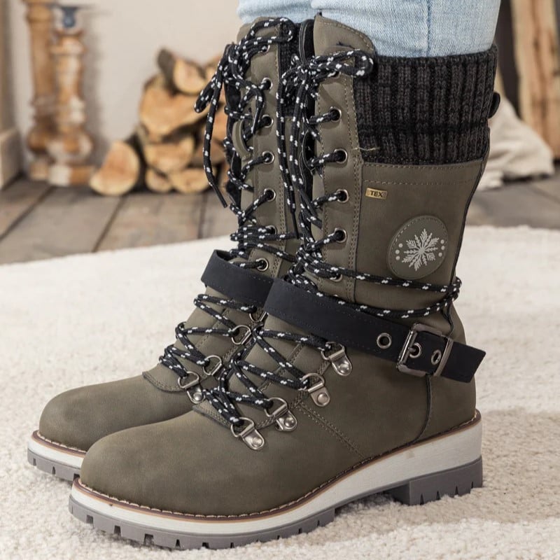 KnitGlide | Winterstiefel im Strickdesign für kalte Tage