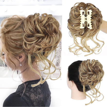 WavyWrap Messy Bun Haartoupet Wellig Lockig Chignon Pferdeschwanz Haartoupet für den täglichen Gebrauch