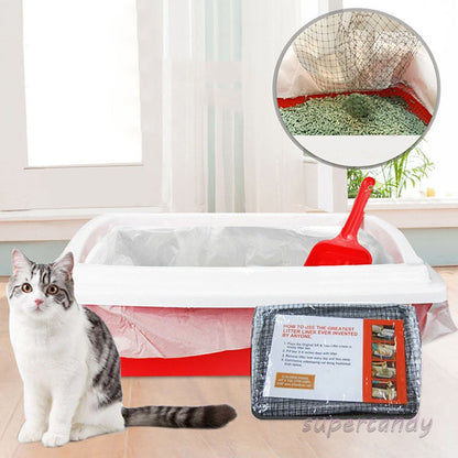 Reusable bag for cat litter