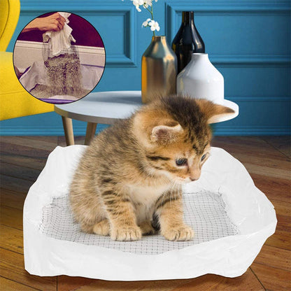Reusable bag for cat litter