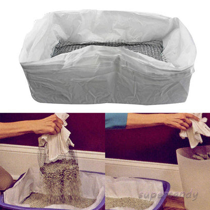 Reusable bag for cat litter