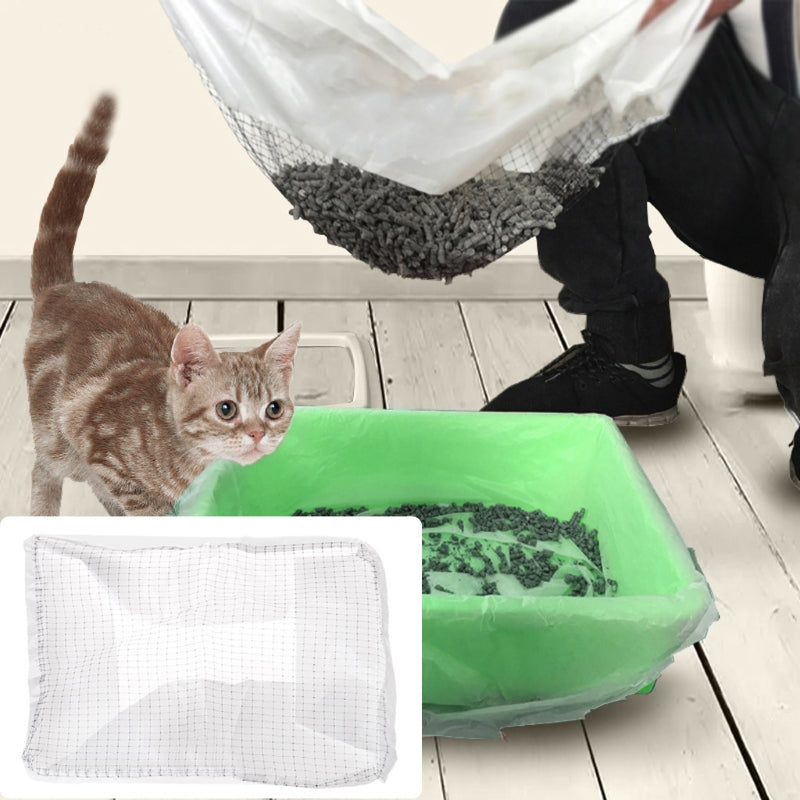 Reusable bag for cat litter