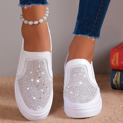 Modische Kristall-Sneaker für Damen