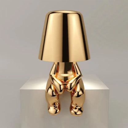 GloeiMan Tafellamp Goud