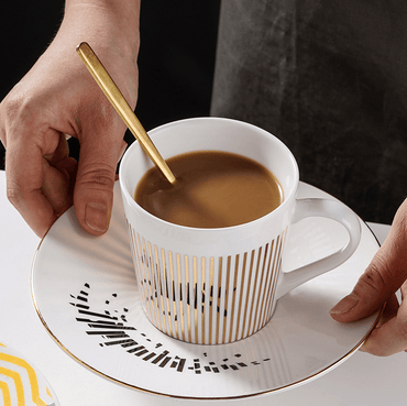 Sip Bewegte Reflexion Kreativer Kaffeetassenspiegel