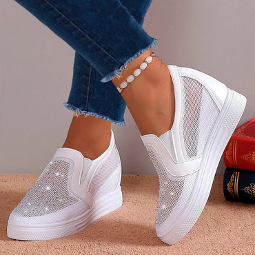 Modische Kristall-Sneaker für Damen