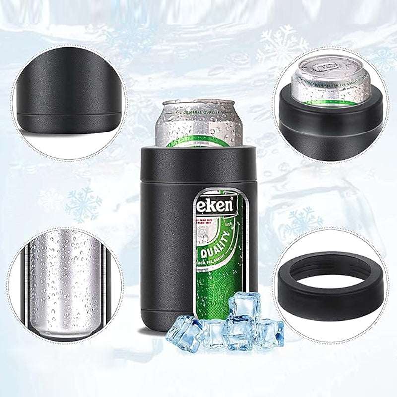 Bierflaschen und Dosenkühler mit Bieröffner