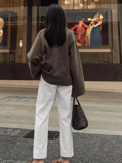 Strickveste mit V-Ausschnitt