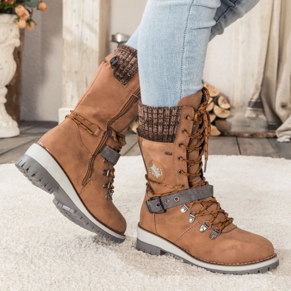 KnitGlide | Winterstiefel im Strickdesign für kalte Tage