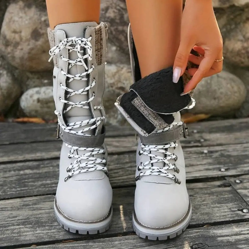 KnitGlide | Winterstiefel im Strickdesign für kalte Tage
