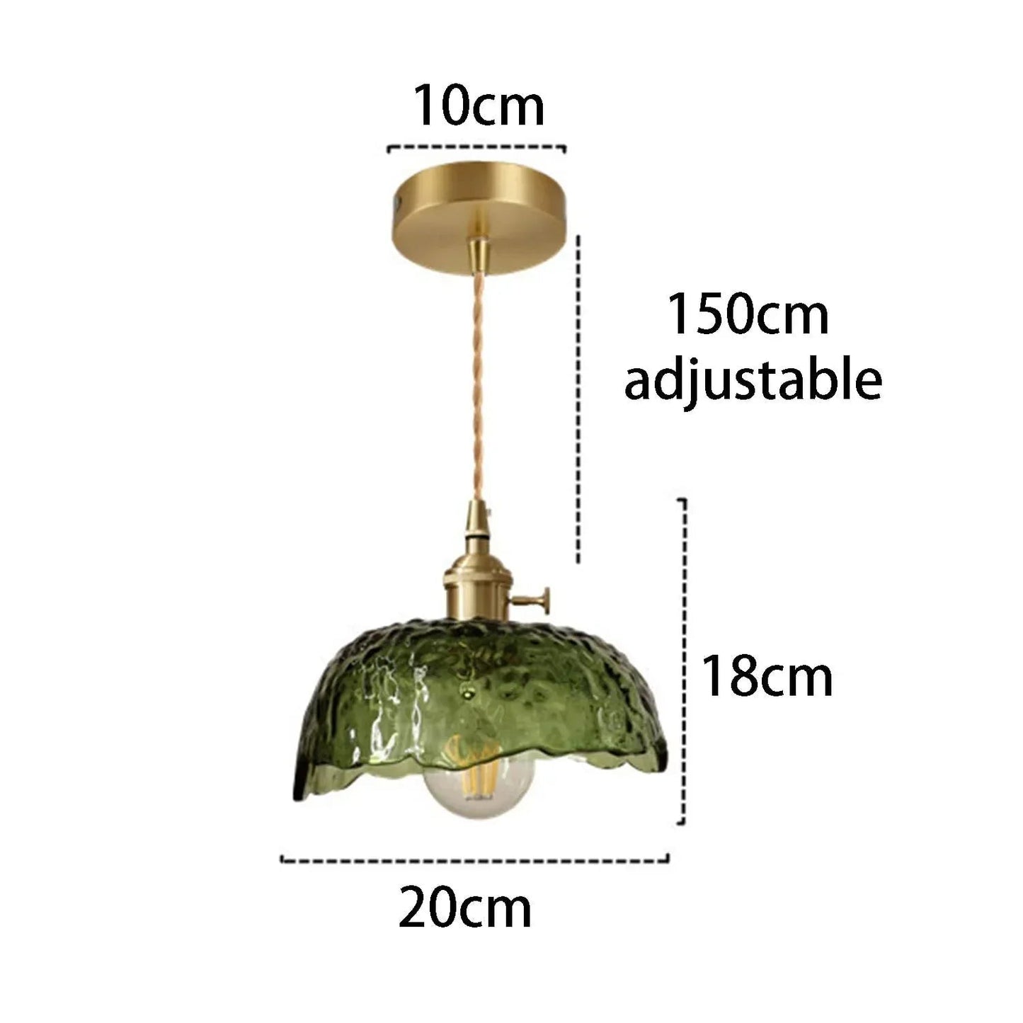 Sylva Messing Pendelleuchte — Modernes Glaslicht mit langlebigem Design