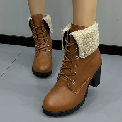Gefutterte Winterstiefel für Frauen