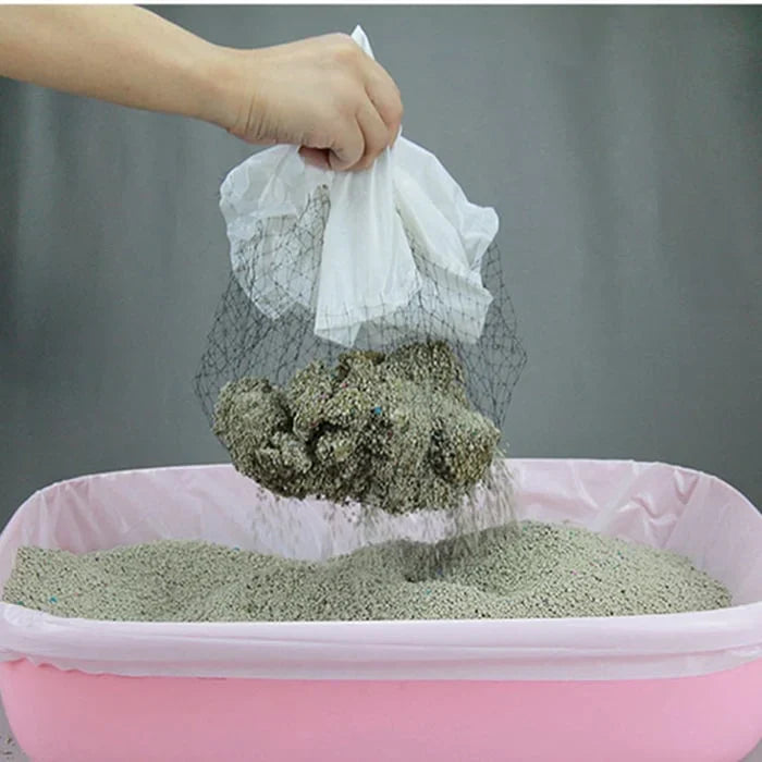 Reusable bag for cat litter