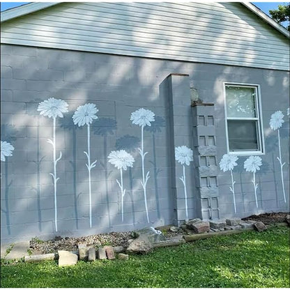 Große Blumen-Schablonen für Gartenzaun - DIY Dekoration