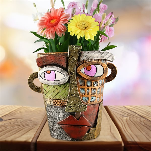 Handmade brutal abstract beauty face flower pot - Buy two and get free shipping!