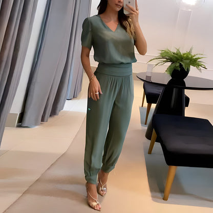 Narella Modisches Blusen-Hosen-Set