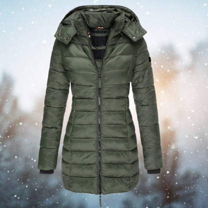 Daunenjacke mit Kapuze