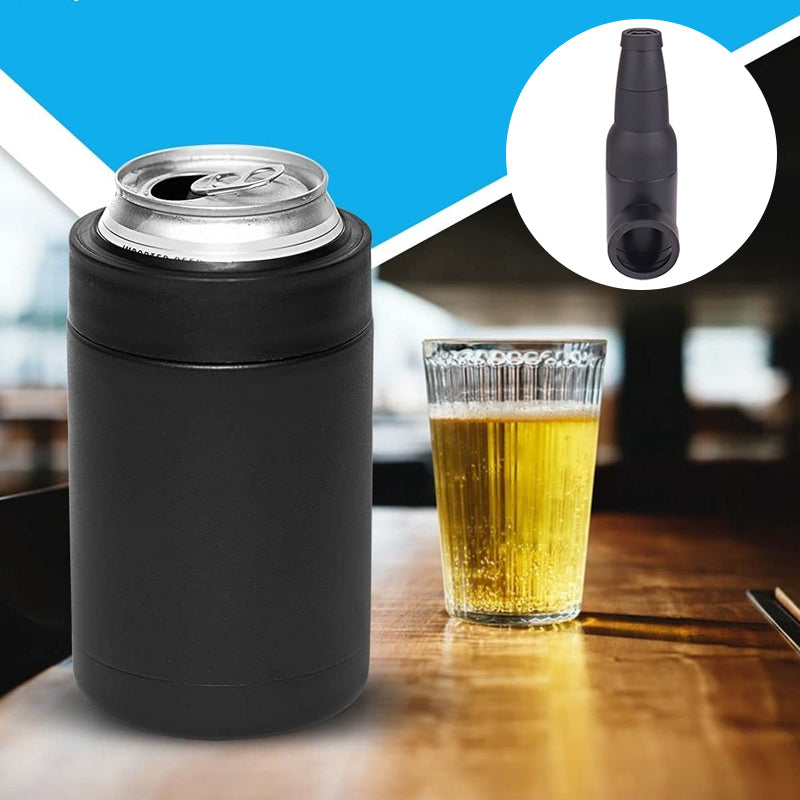 Bierflaschen und Dosenkühler mit Bieröffner