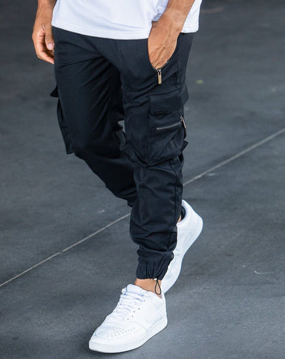 Schwarze Cargo-Hose V2