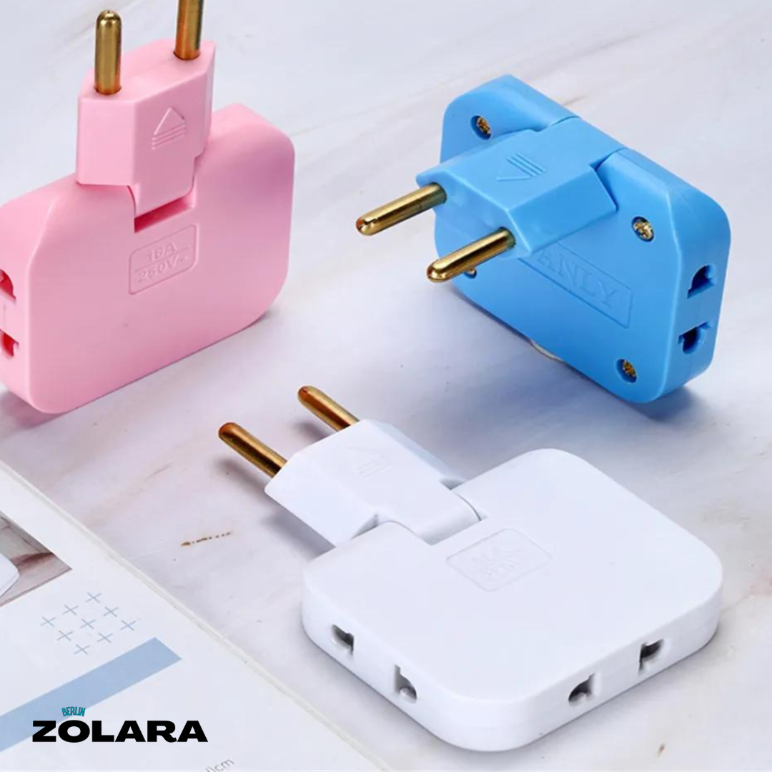 Drehbarer EU-Stecker Adapter | Mehrfachsteckdosen Eco