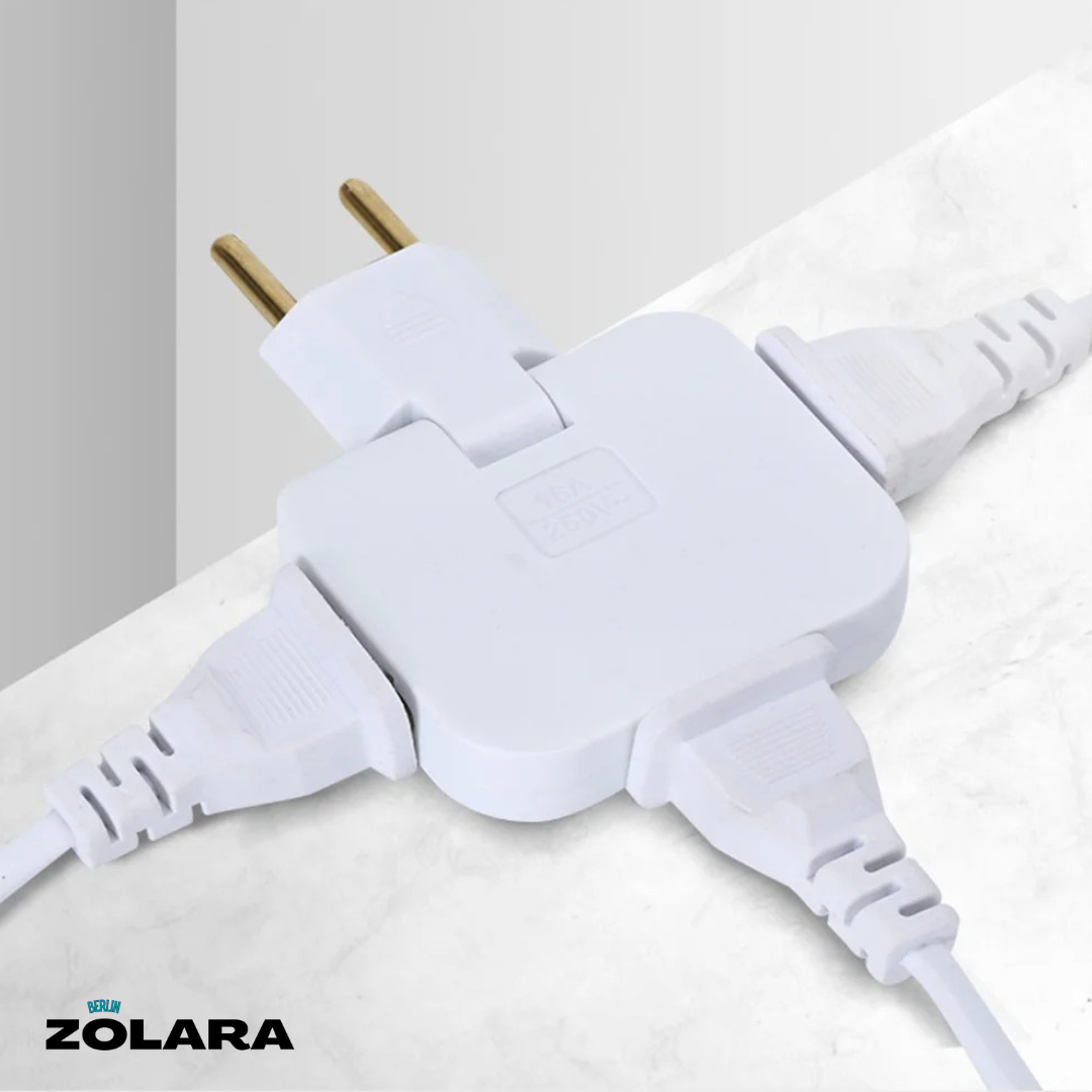 Drehbarer EU-Stecker Adapter | Mehrfachsteckdosen Eco