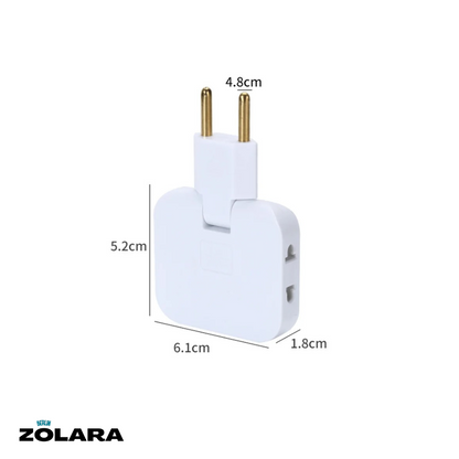 Drehbarer EU-Stecker Adapter | Mehrfachsteckdosen Eco