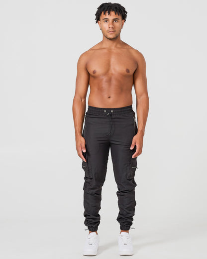 Schwarze Cargo-Hose V2