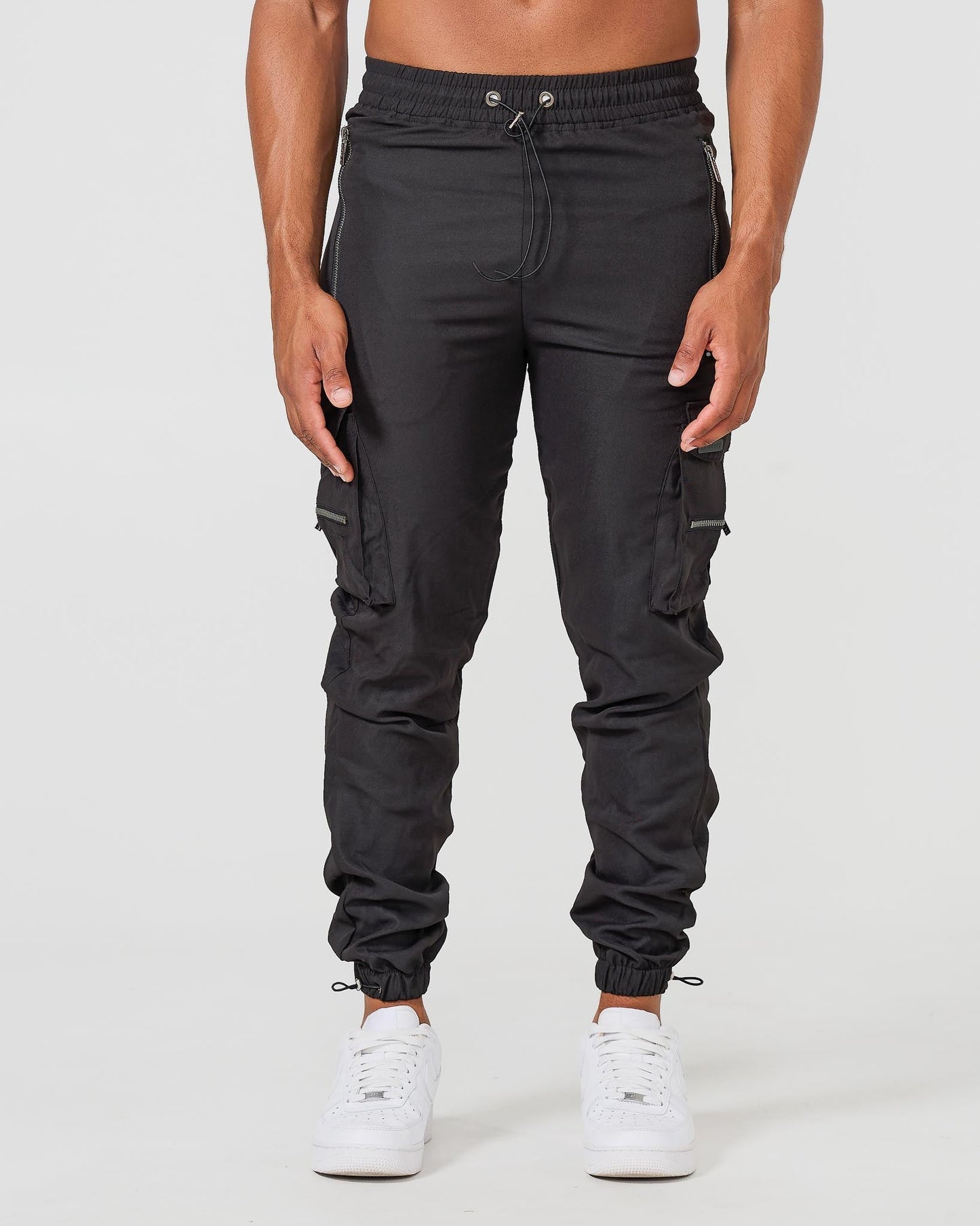 Schwarze Cargo-Hose V2