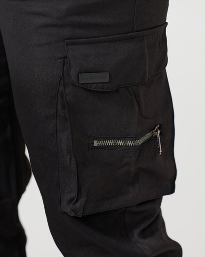 Schwarze Cargo-Hose V2