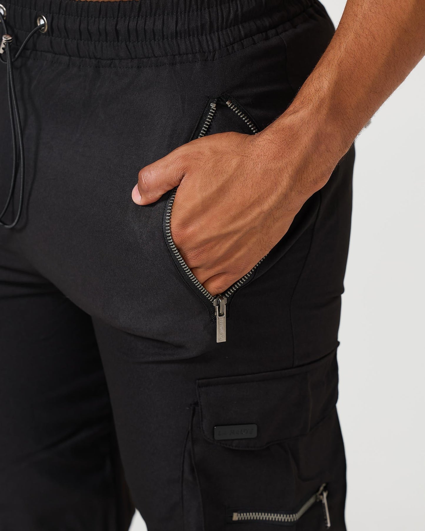 Schwarze Cargo-Hose V2