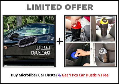 DustWiz | Mikrofaser Auto Staubwedel (1 kostenloser Auto Abfalleimer)