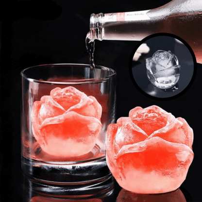 Silikon Eiswürfelform Rose