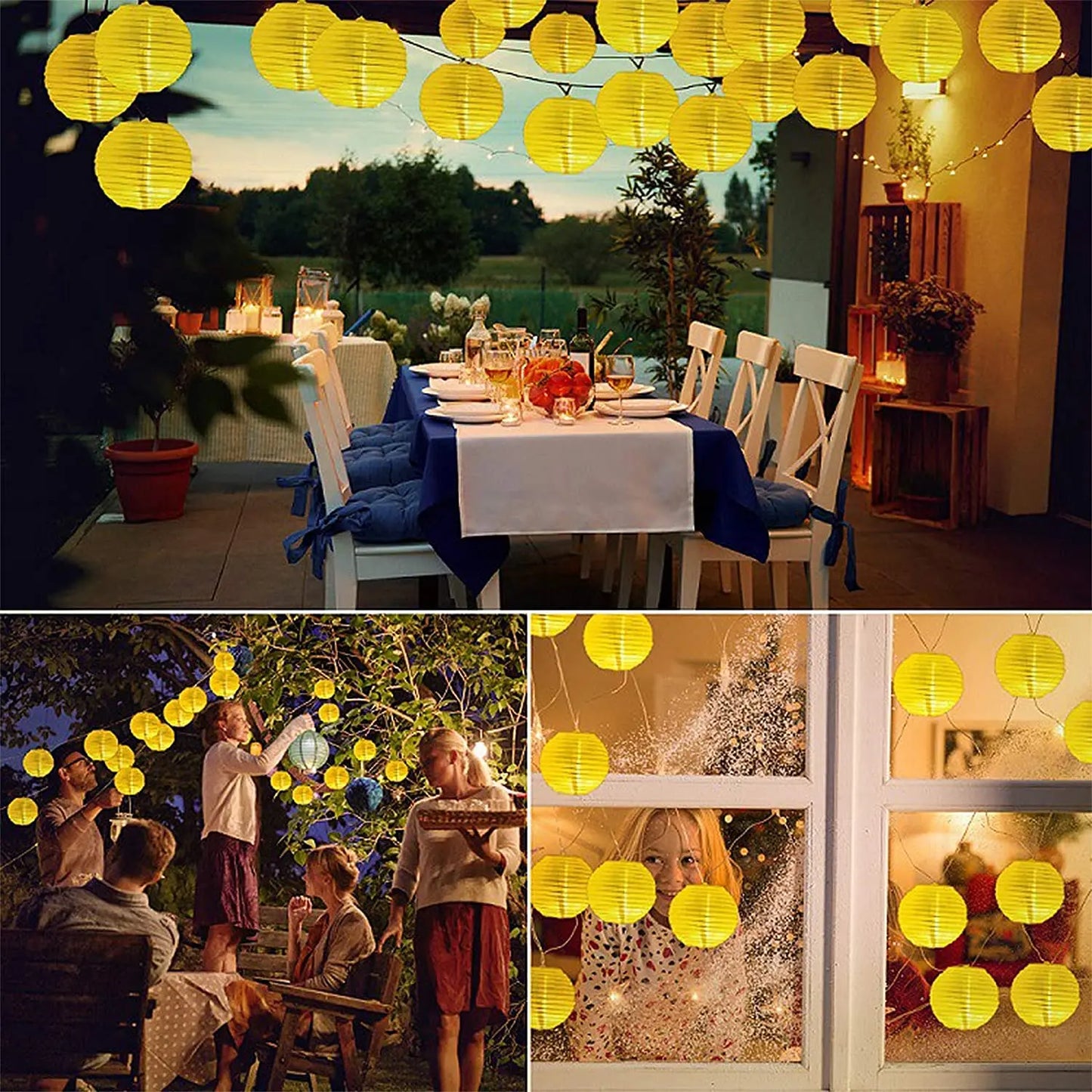 Wasserfeste Solar-Laternen-Lichterkette