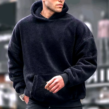 Fleece-Kapuzenpullover für Herren