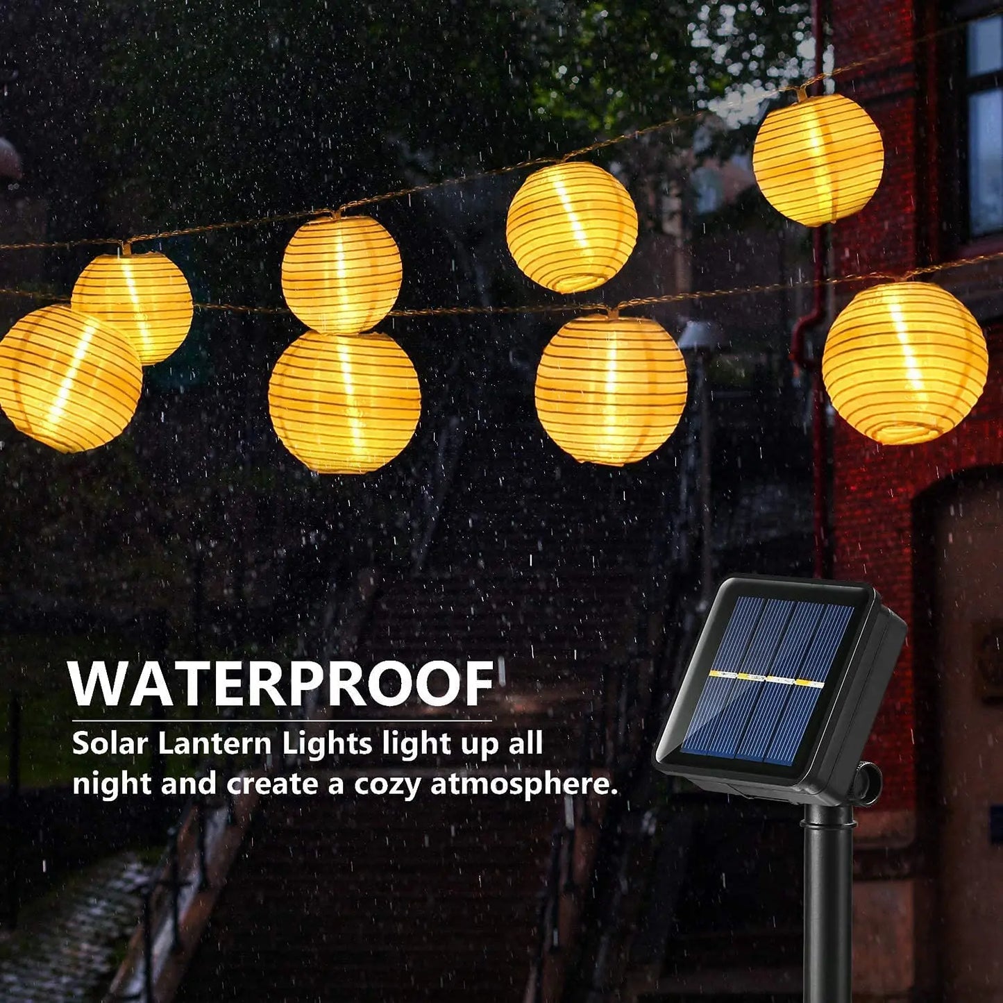 Wasserfeste Solar-Laternen-Lichterkette