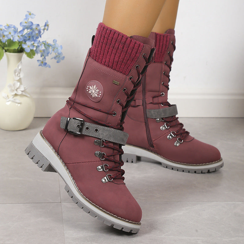 KnitGlide | Winterstiefel im Strickdesign für kalte Tage