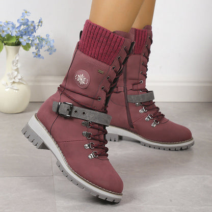 KnitGlide | Winterstiefel im Strickdesign für kalte Tage