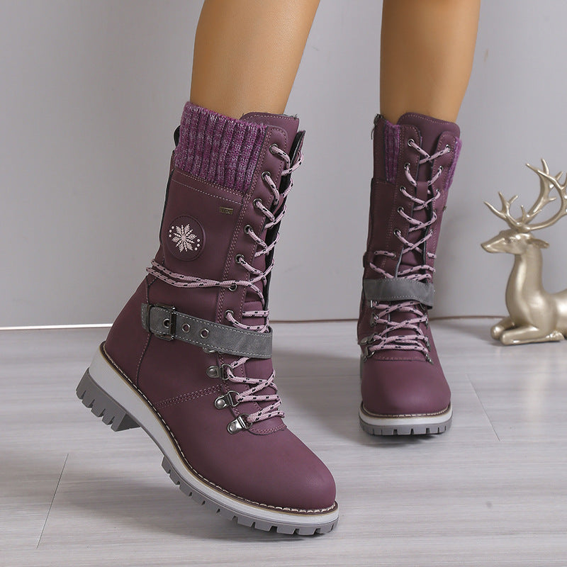 KnitGlide | Winterstiefel im Strickdesign für kalte Tage