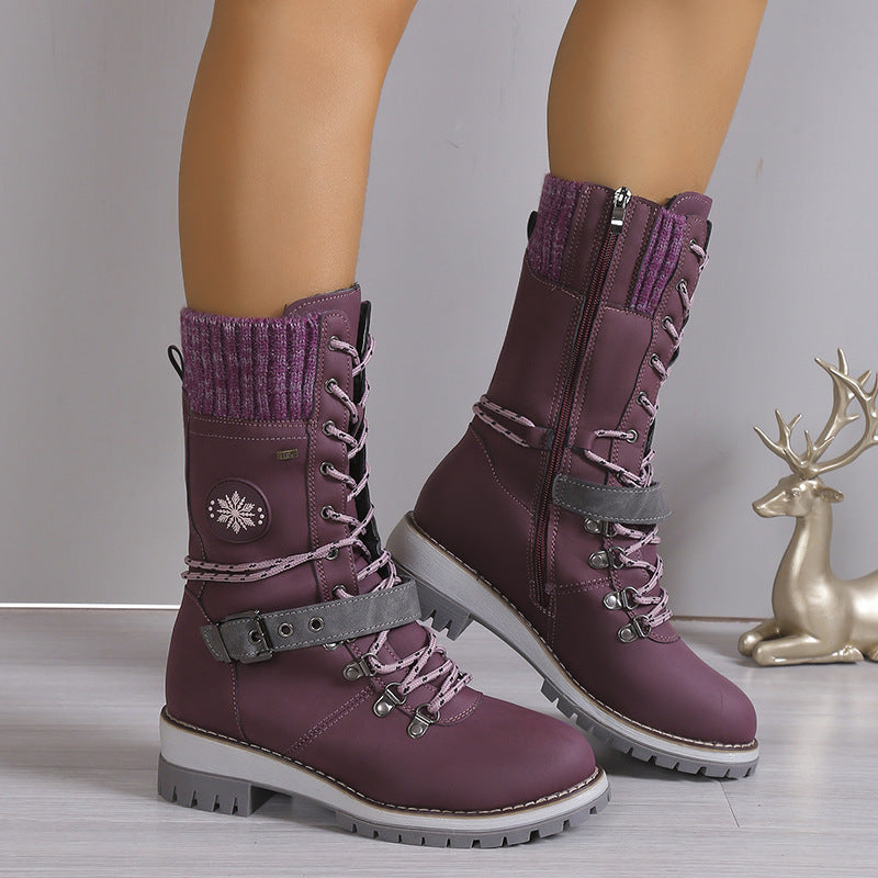 KnitGlide | Winterstiefel im Strickdesign für kalte Tage
